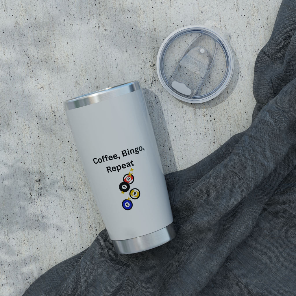 Bingo Lover 20oz Insulated Tumbler – "Coffee, Bingo, Repeat"