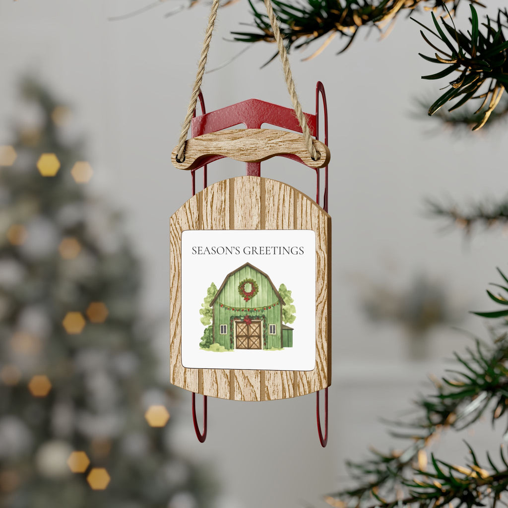 Sled Ornaments