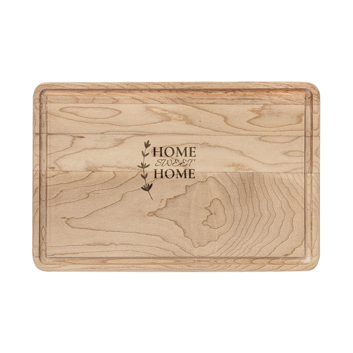 Engraved 'Home Sweet Home' Wooden Cutting Board – Decorative Serving & Cheese Board
