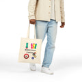Tote Bag — "Bingo Is My Cardio" Colorful Bingo Balls & Dabbers Canvas Tote