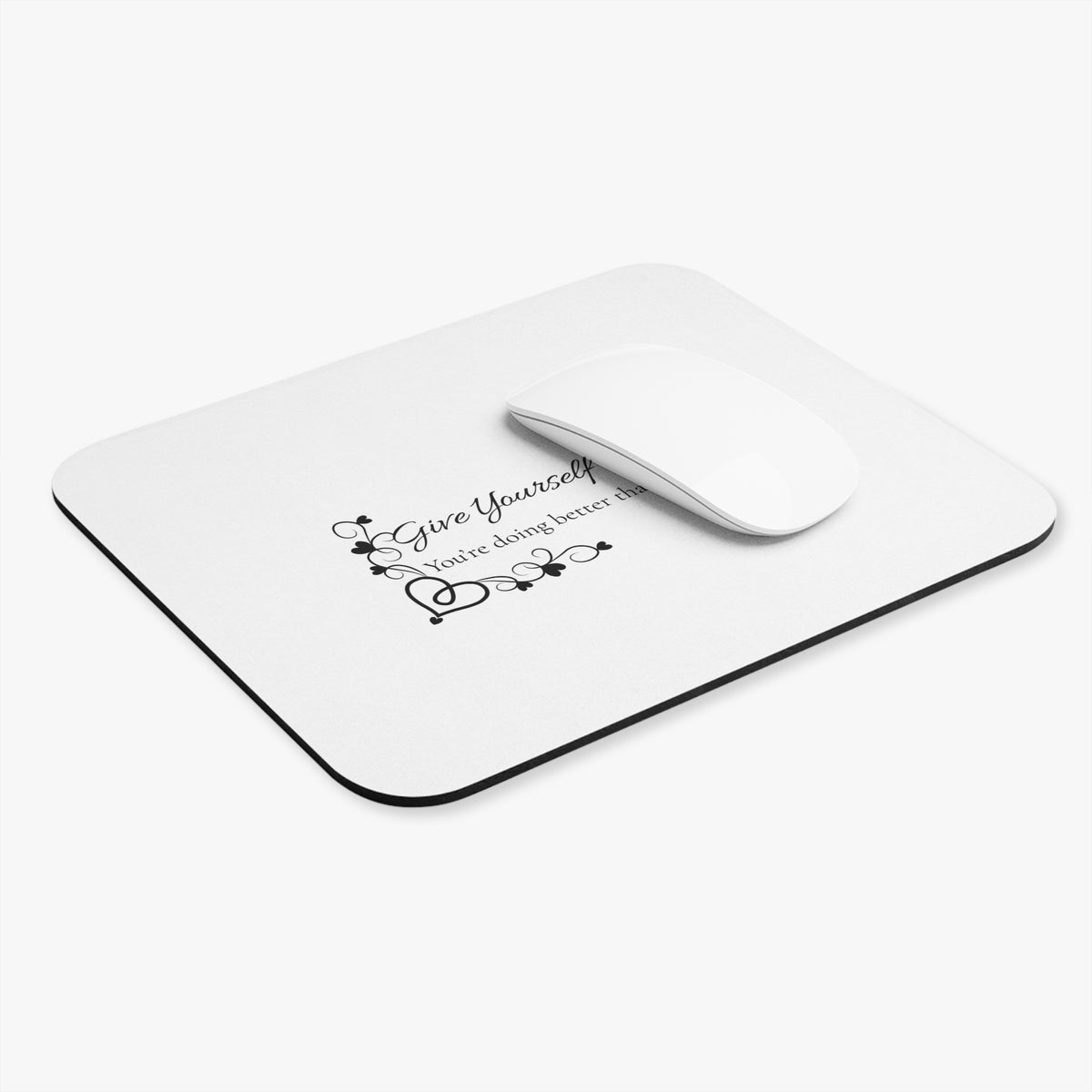 Give Yourself Grace mouse pad | Inspirational desk accessory