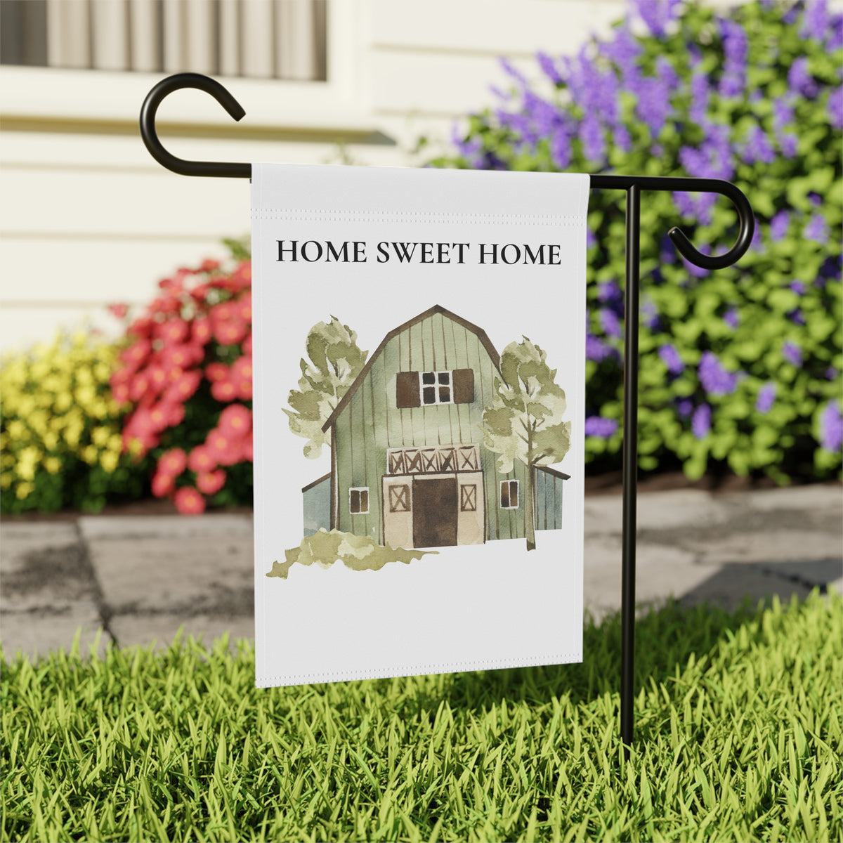 Home Sweet Home Barn Garden Flag | Garden Banner, Rustic Farmhouse Decor
