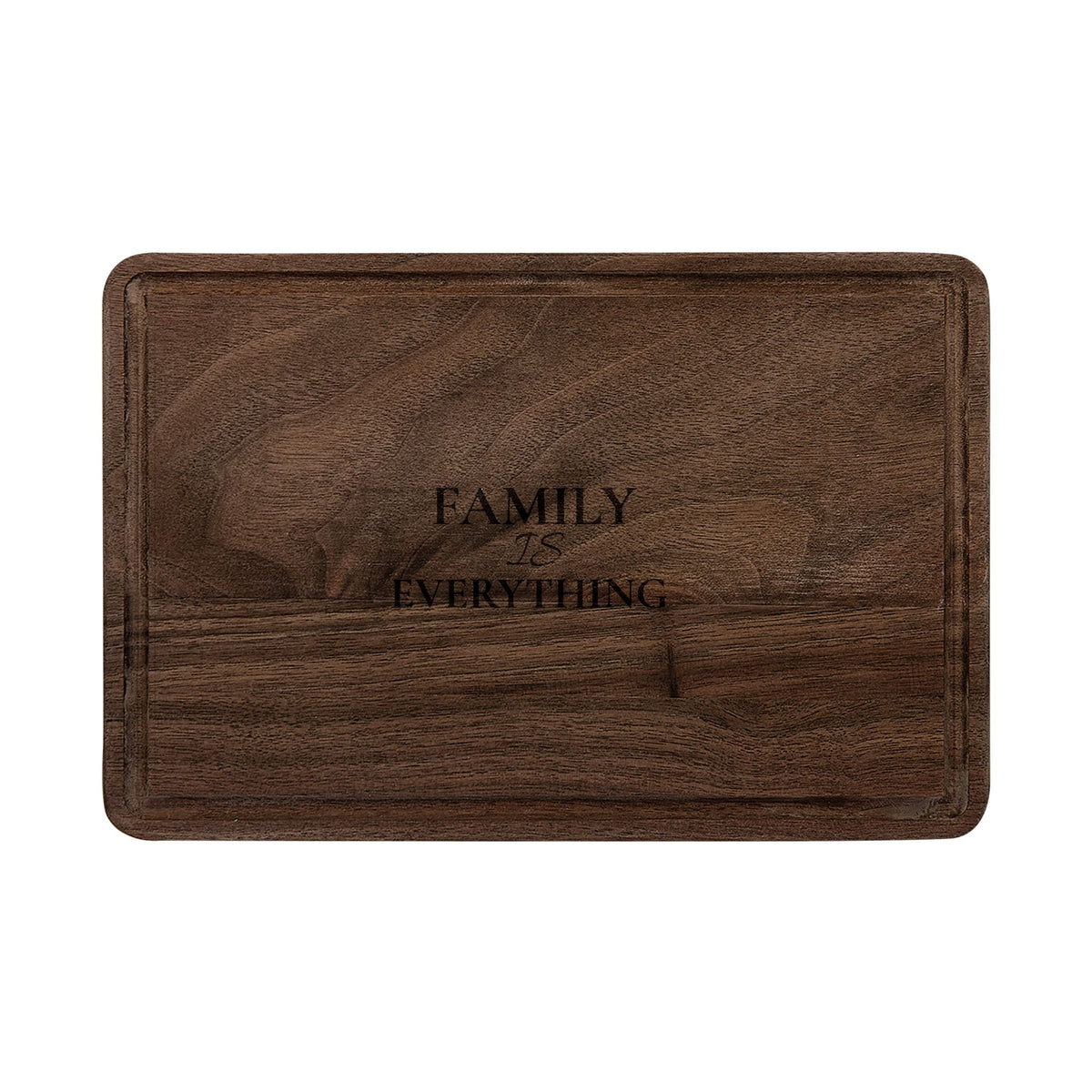 Engraved 'Family Is Everything' Wooden Cutting Board