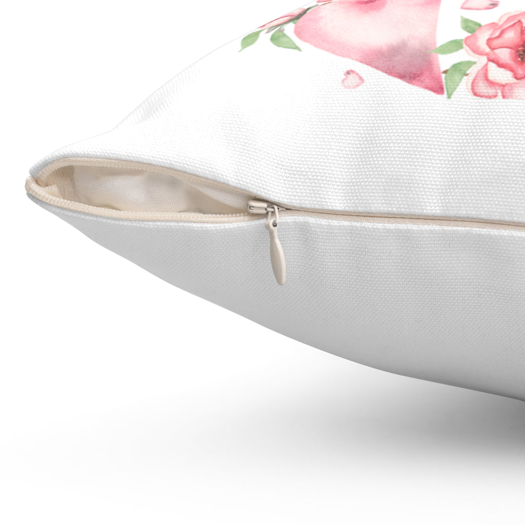 Family Is Everything Floral Throw Pillow