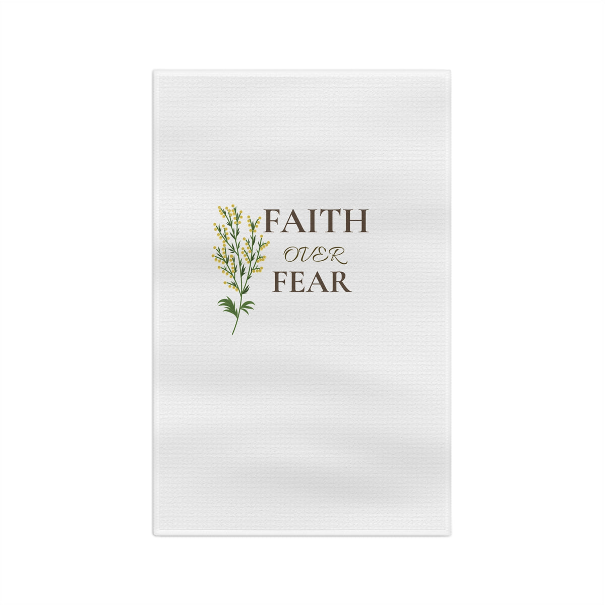 Faith Over Fear Microfiber Tea Towel
